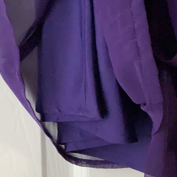 Women's Purple Ruffled Top - Picture 4 of 8